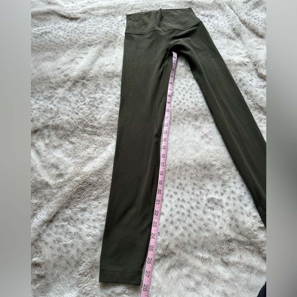 Lululemon Olive Green Align High Rise Pant 28” Size 4